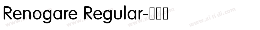 Renogare Regular字体转换